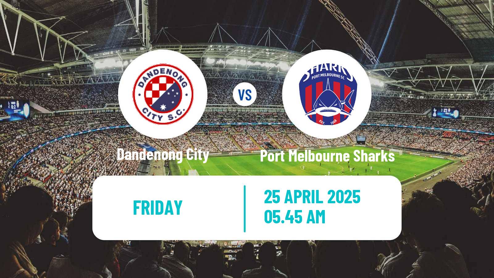 Soccer Australian NPL Victoria Dandenong City - Port Melbourne Sharks