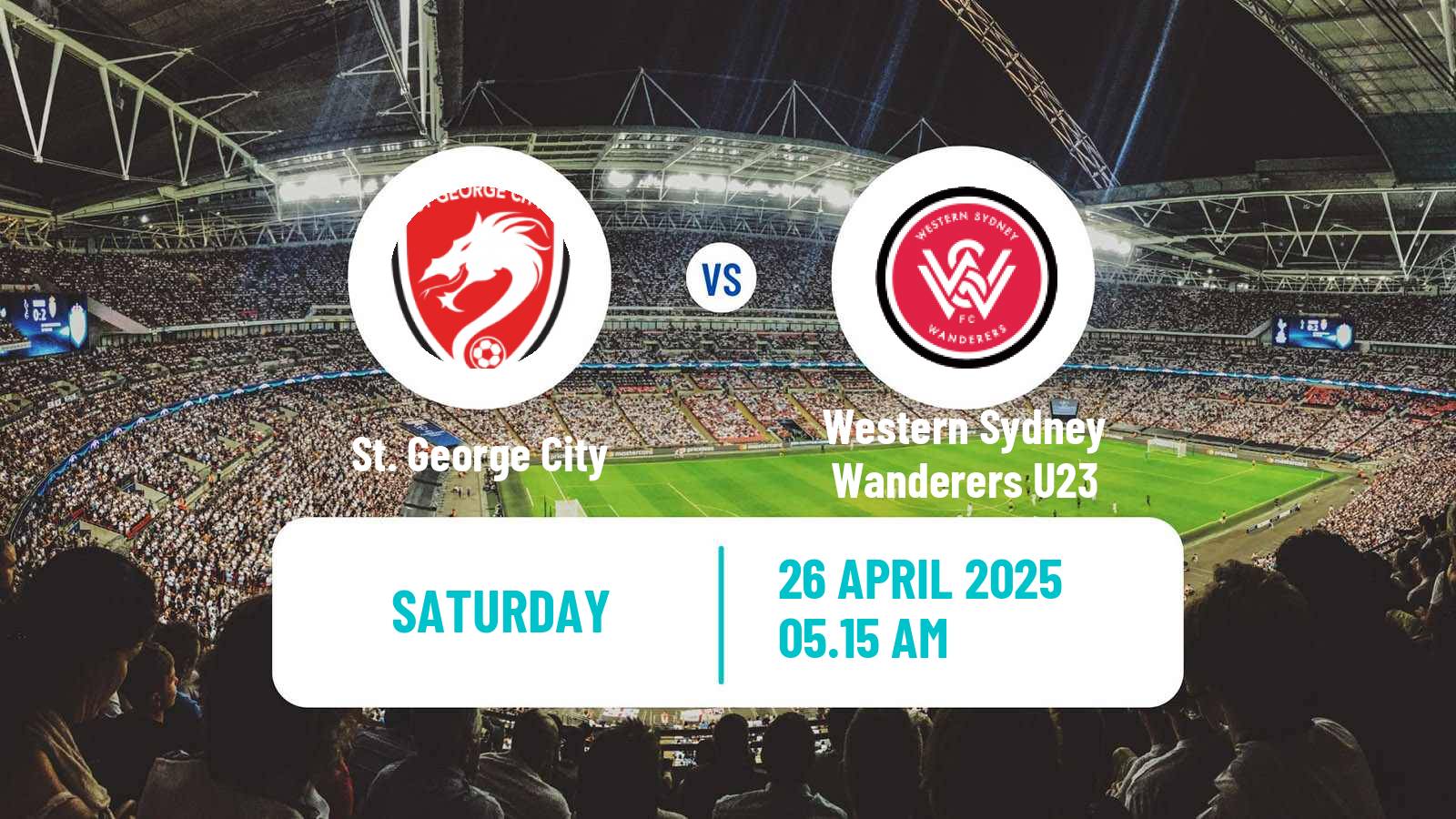 Soccer Australian NPL NSW St. George City - Western Sydney Wanderers U23