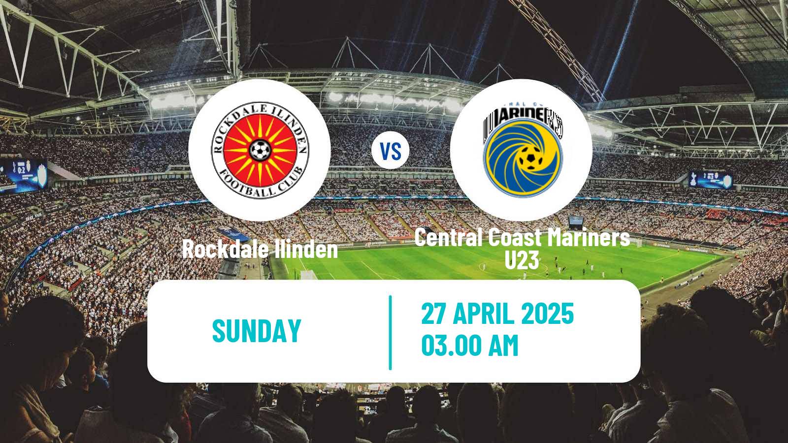 Soccer Australian NPL NSW Rockdale Ilinden - Central Coast Mariners U23