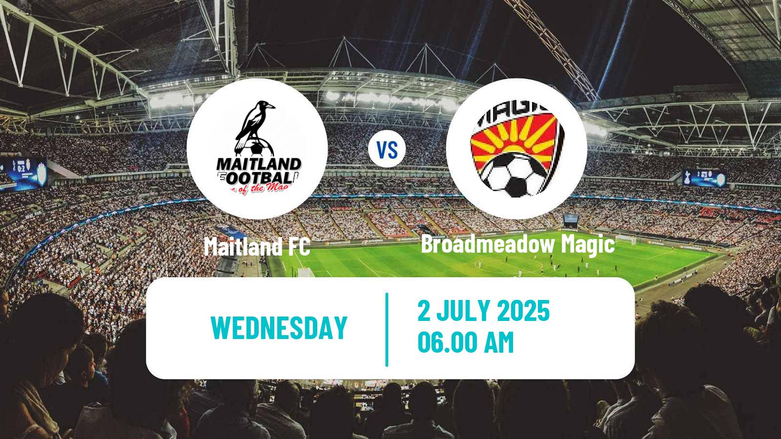Soccer Australian NPL Northern NSW Maitland - Broadmeadow Magic