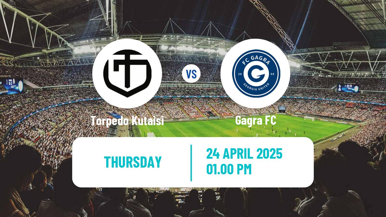 Soccer Georgian Erovnuli Liga Torpedo Kutaisi - Gagra
