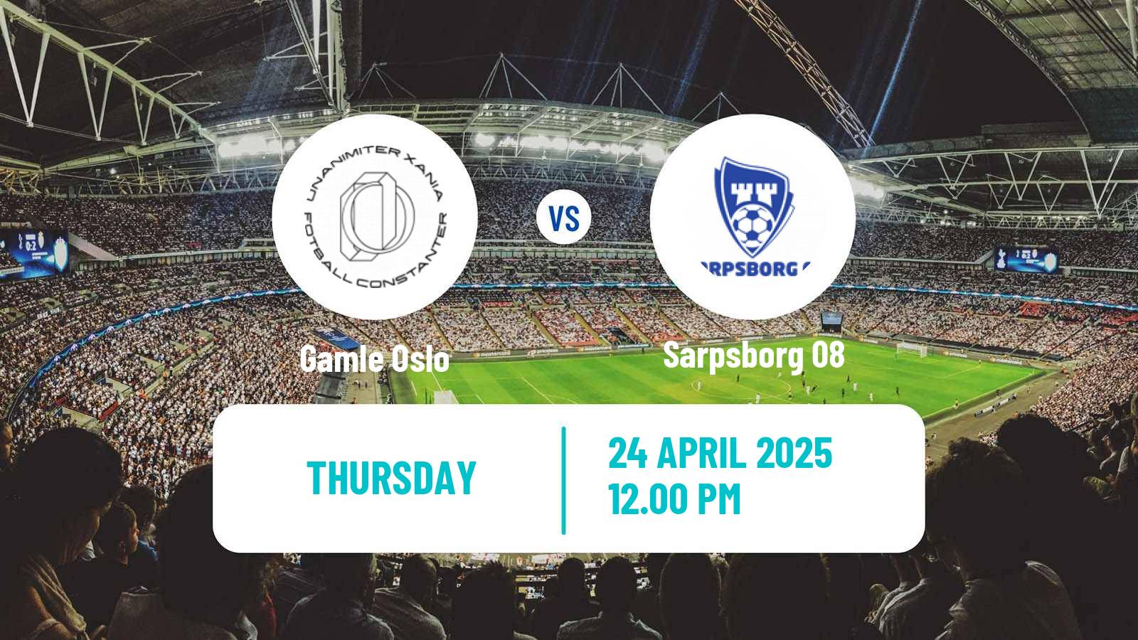 Soccer Norwegian NM Cup Gamle Oslo - Sarpsborg 08