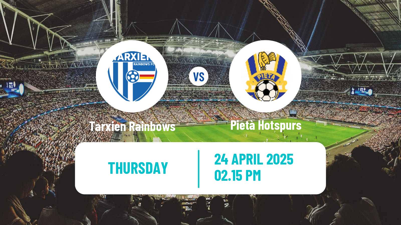 Soccer Maltese Challenge Cup Tarxien Rainbows - Pietà Hotspurs