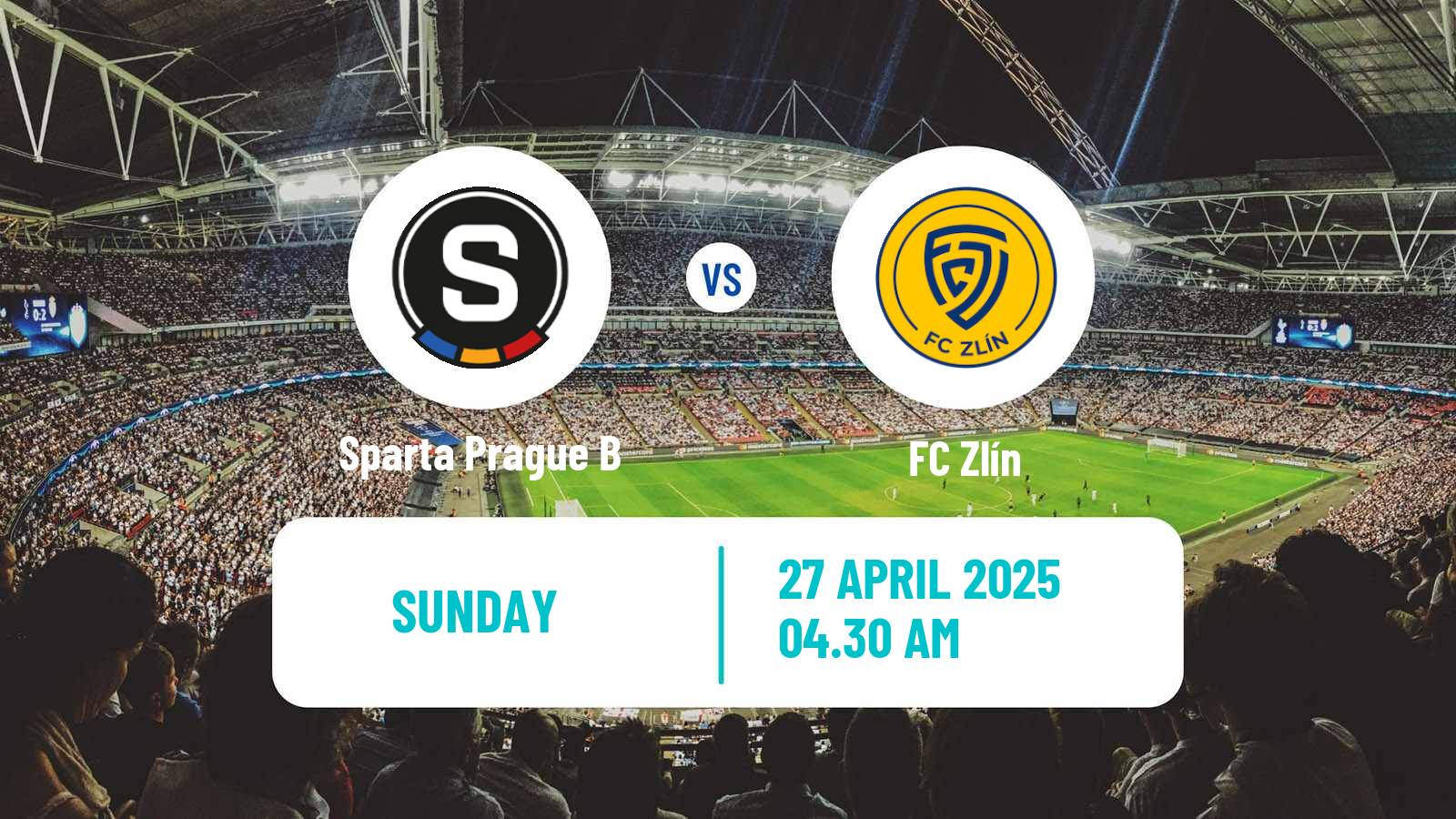 Soccer Czech Division 2 Sparta Prague B - Zlín