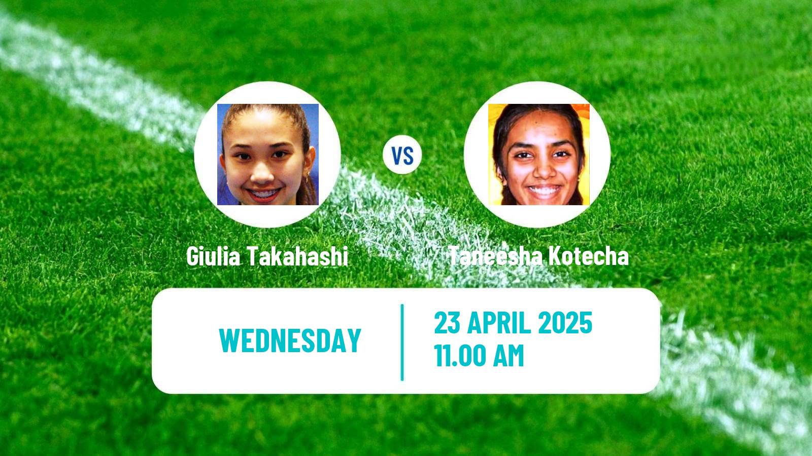 Table tennis Wtt Contender Tunis Women Giulia Takahashi - Taneesha Kotecha