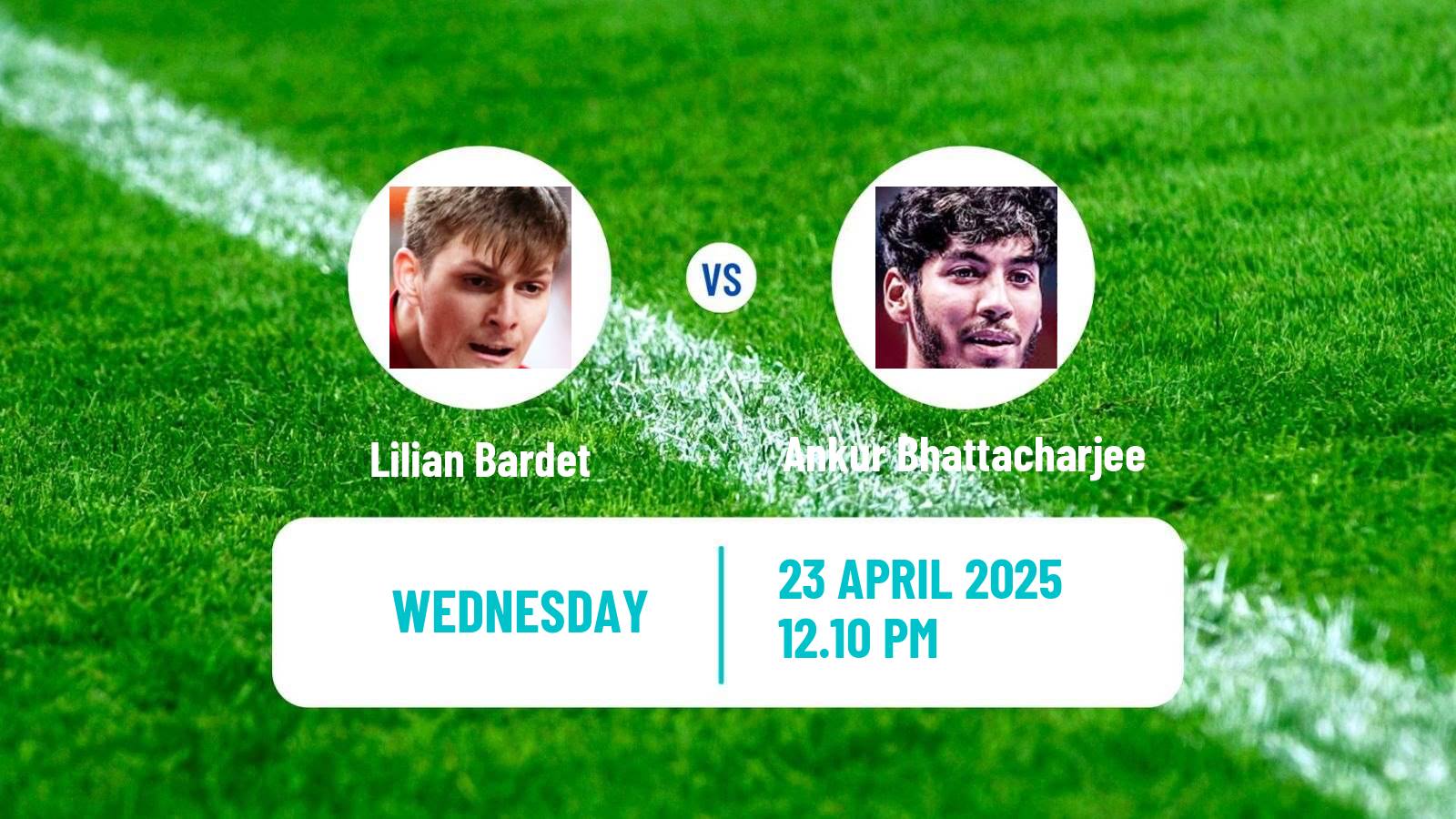 Table tennis Wtt Contender Tunis Men Lilian Bardet - Ankur Bhattacharjee