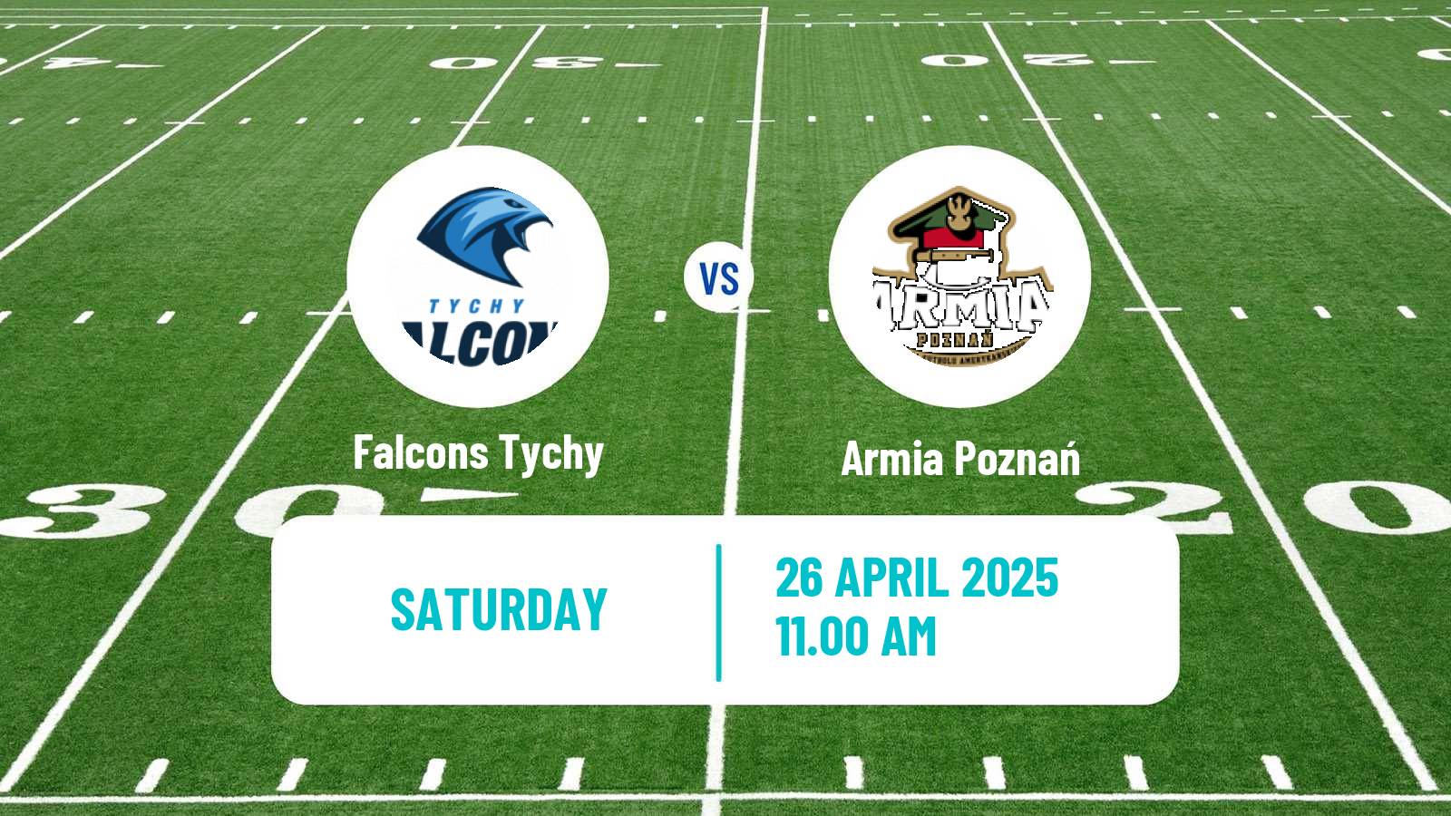 American football Polish PFL 1 Falcons Tychy - Armia Poznań