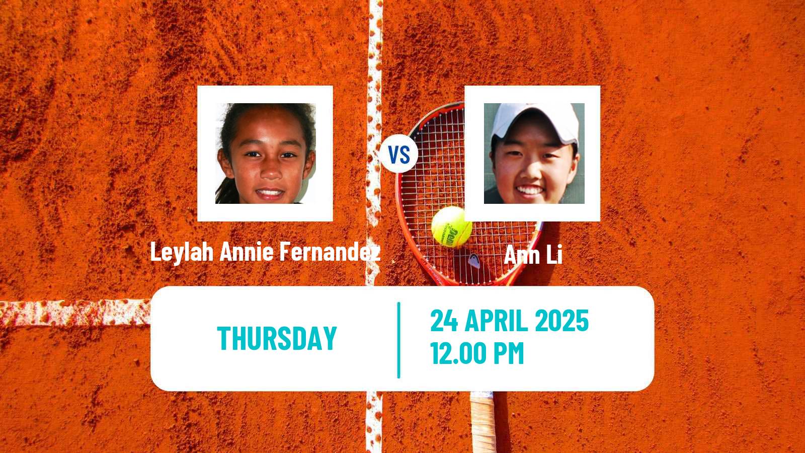 Tennis WTA Madrid Leylah Annie Fernandez - Ann Li