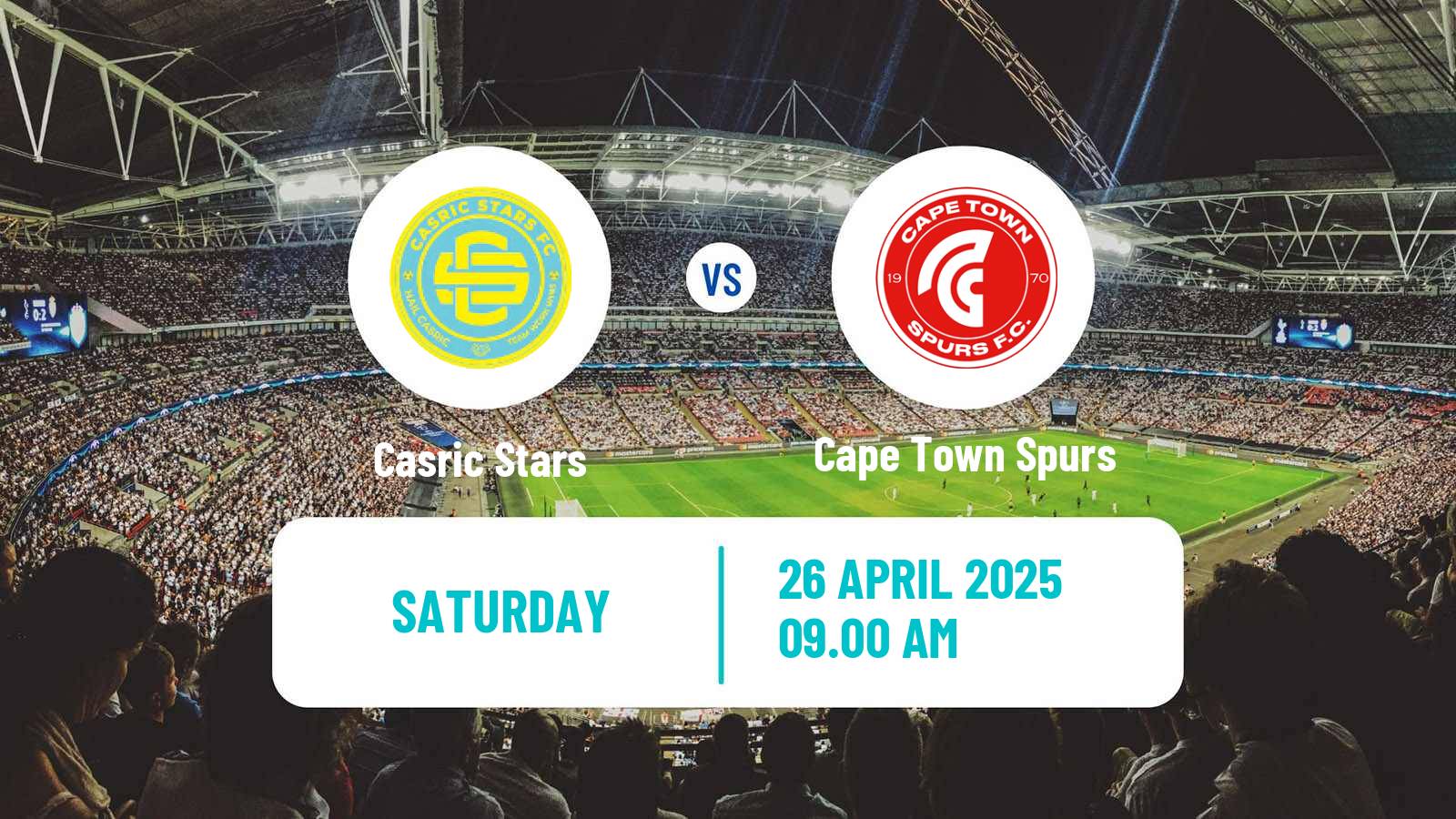 Soccer South African First Division Casric Stars - Cape Town Spurs