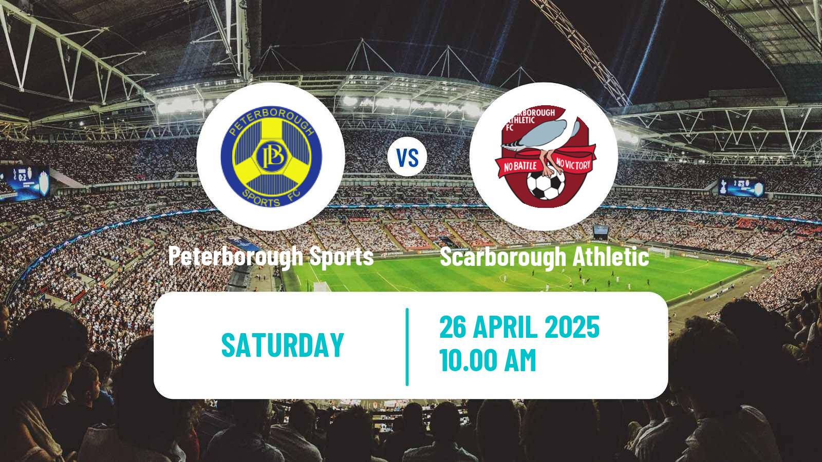 Soccer English National League North Peterborough Sports - Scarborough Athletic