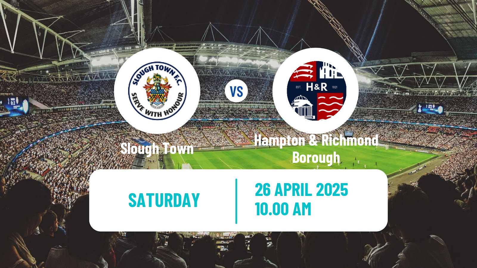 Soccer English National League South Slough Town - Hampton & Richmond Borough