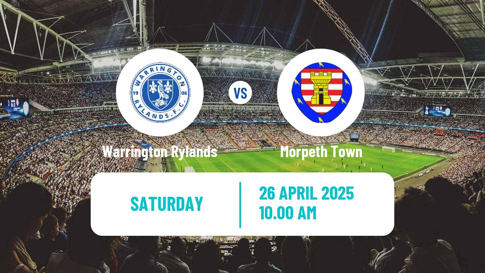 Soccer English NPL Premier Division Warrington Rylands - Morpeth Town