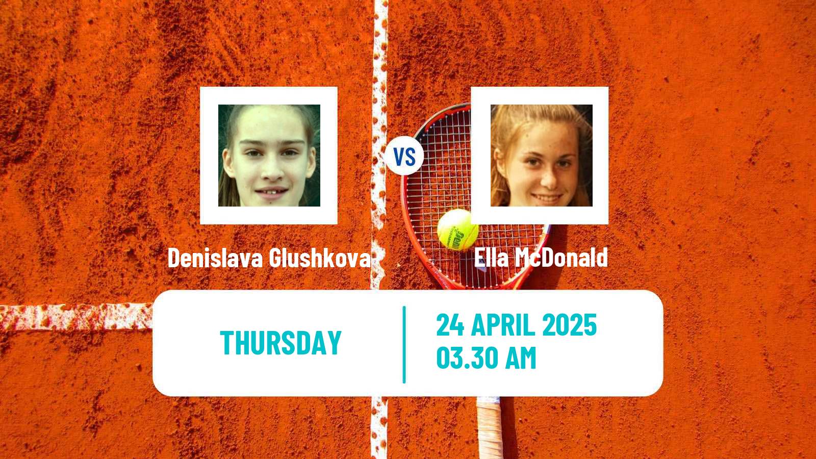Tennis ITF W35 Santa Margherita Di Pula 4 Women Denislava Glushkova - Ella McDonald