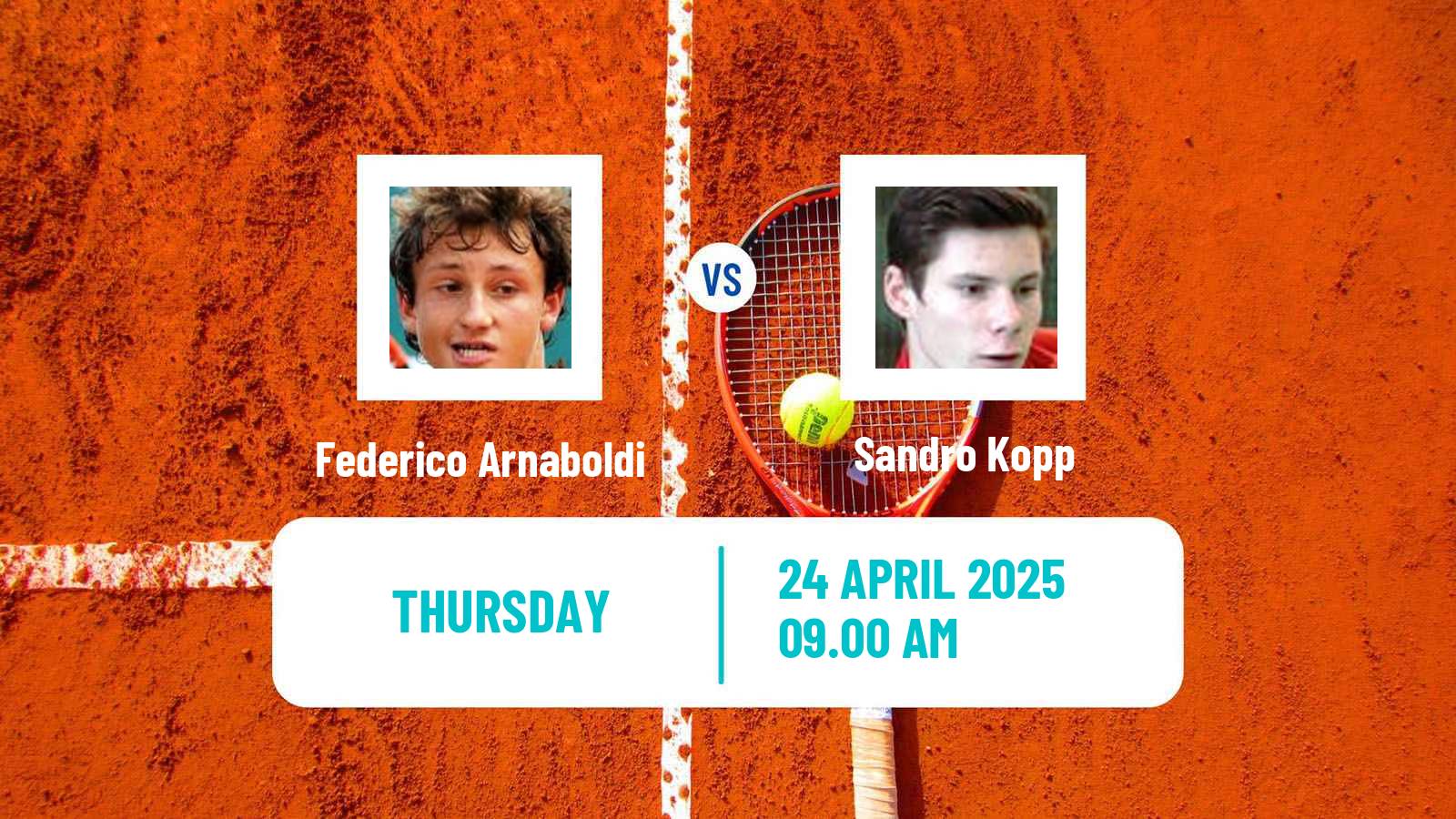 Tennis Rome Challenger Men Federico Arnaboldi - Sandro Kopp