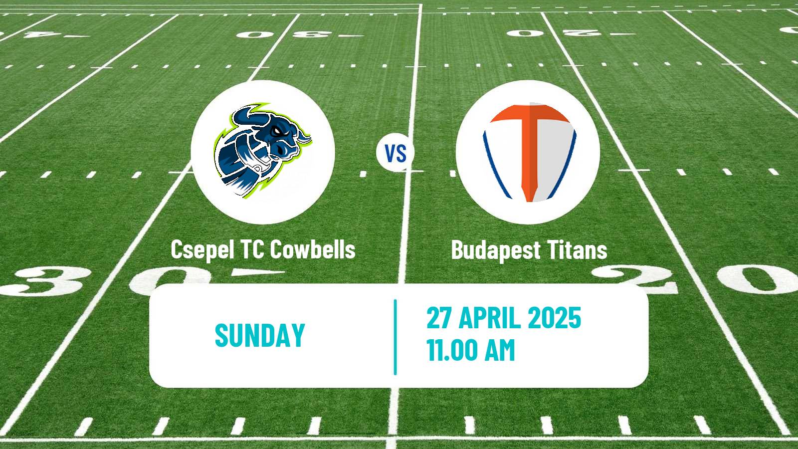 American football Hungarian HFL  American Football Csepel TC Cowbells - Budapest Titans