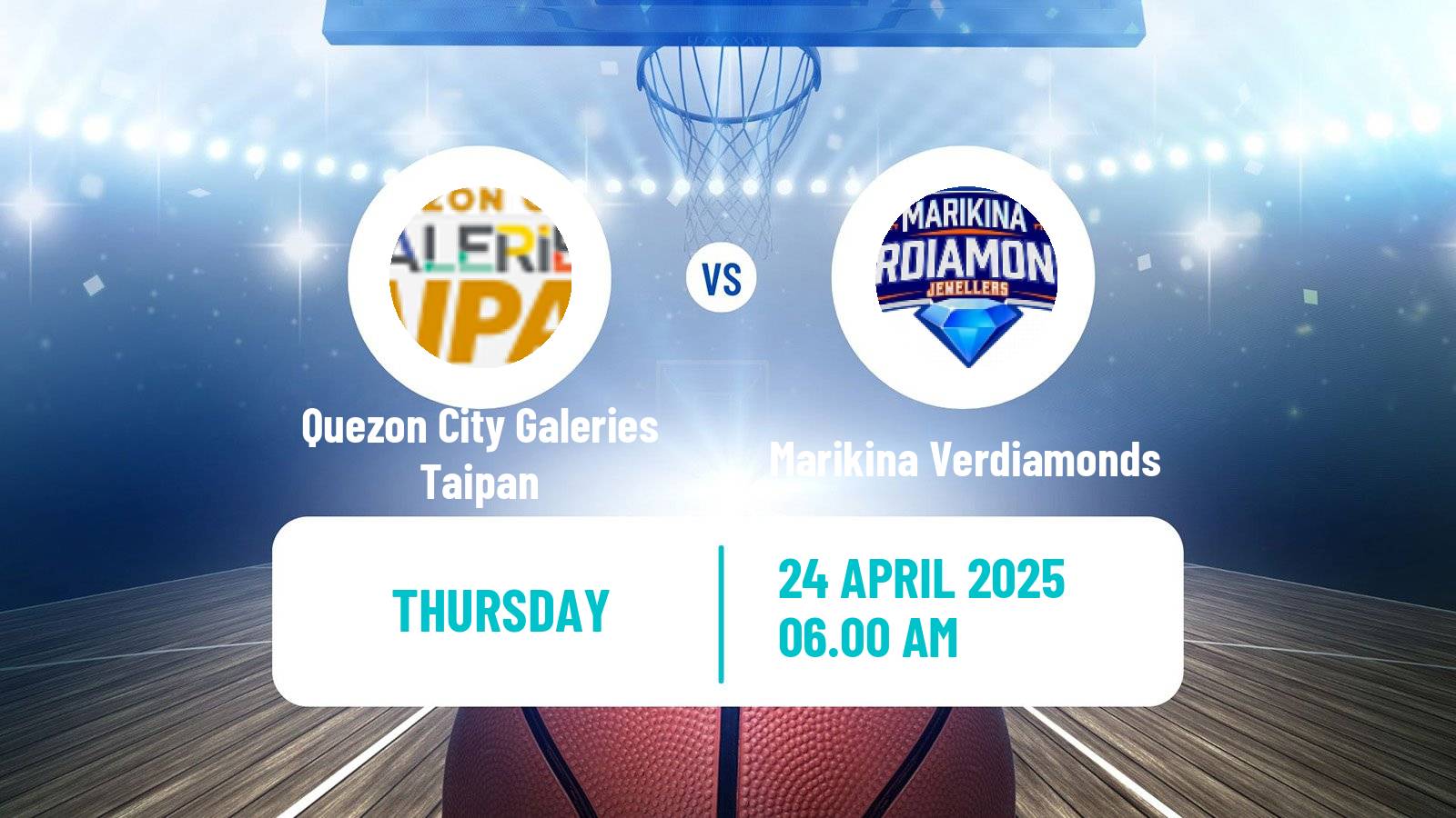 Basketball Philippines MBPL  Quezon City Galeries Taipan - Marikina Verdiamonds
