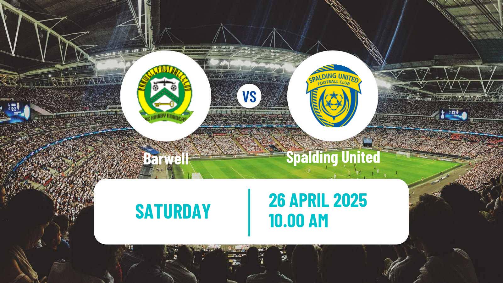 Soccer English Southern League Central Division Barwell - Spalding United
