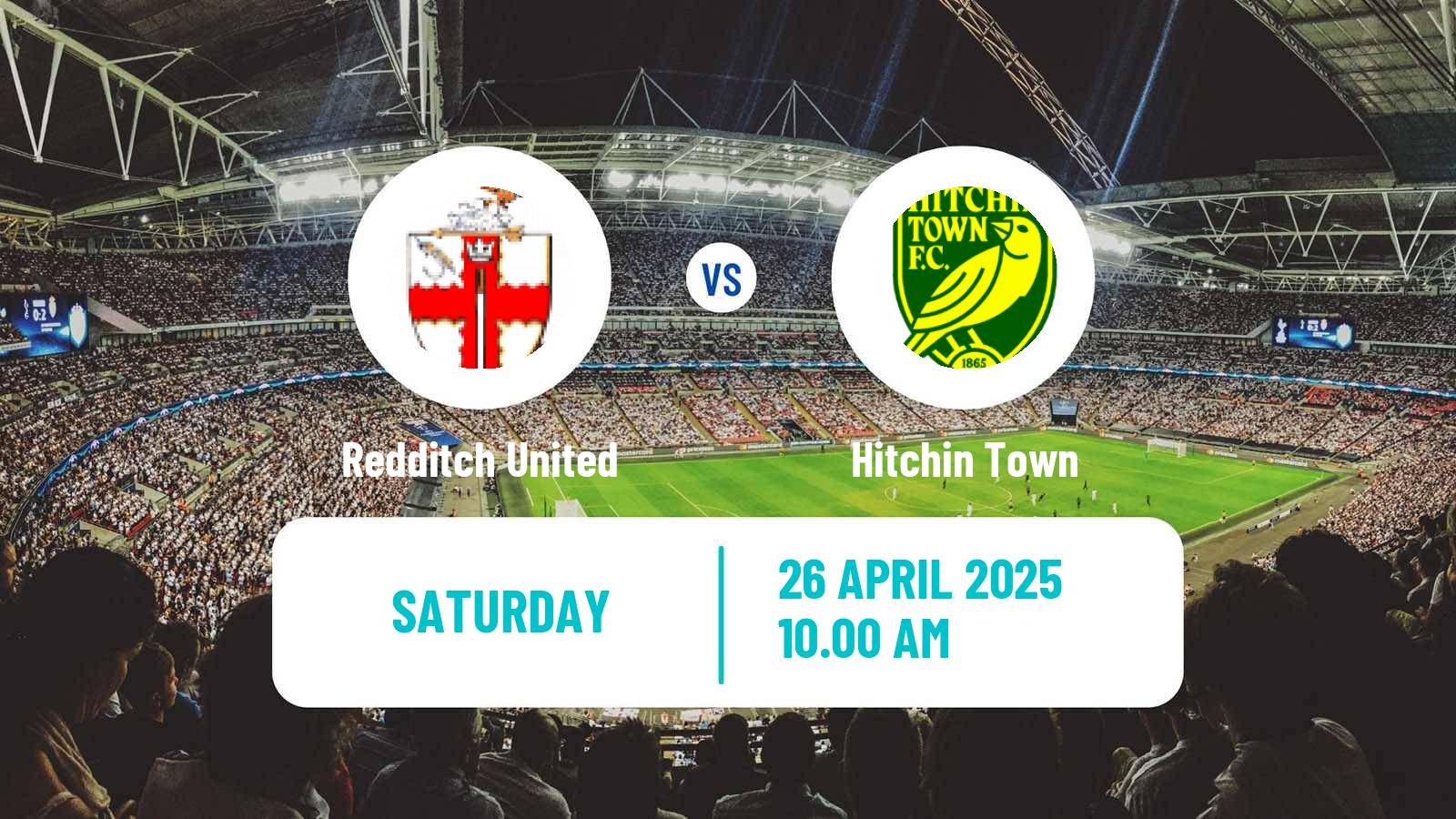 Soccer English Southern League Central Division Redditch United - Hitchin Town
