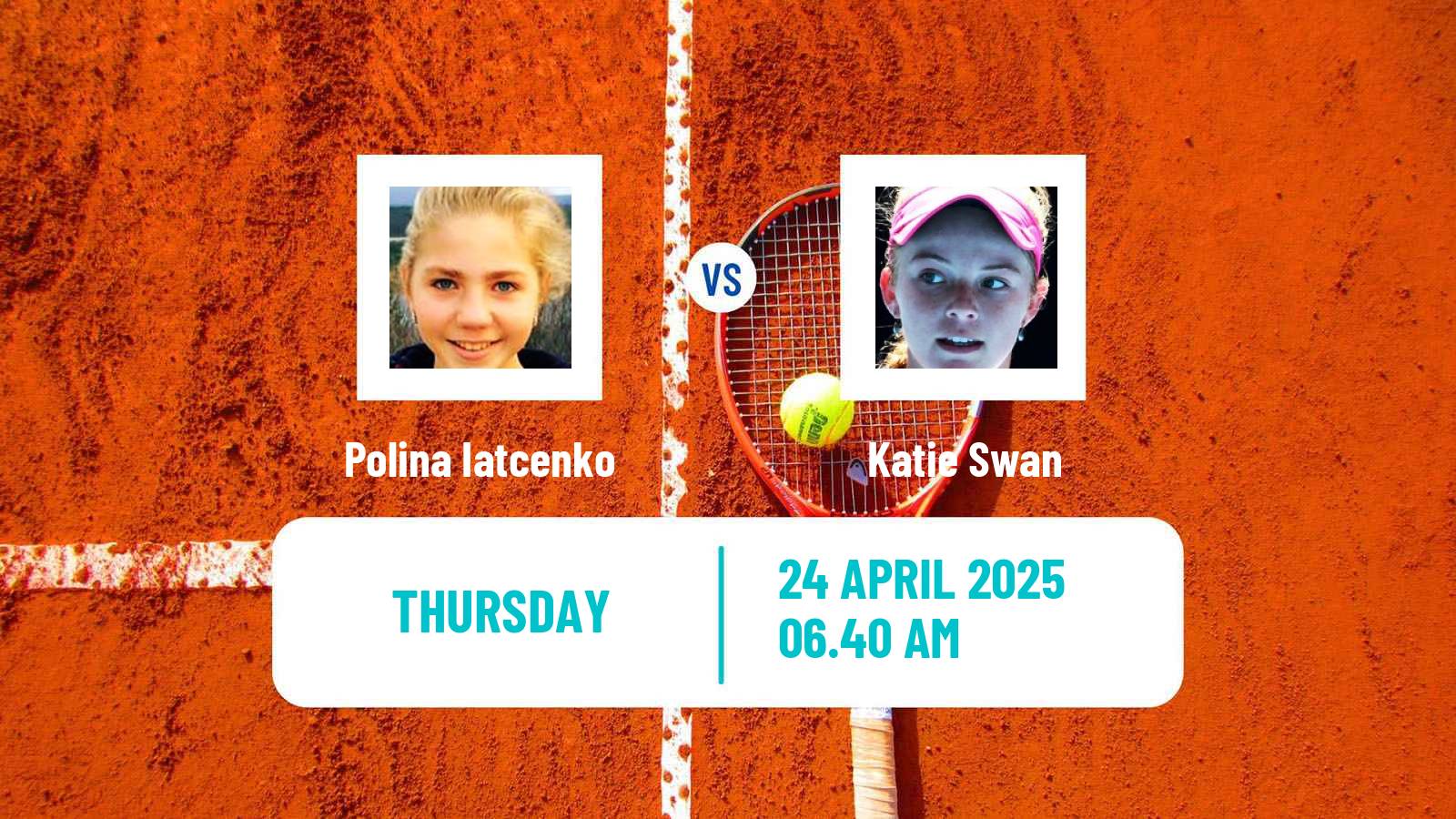 Tennis ITF W35 Sharm Elsheikh 2 Women Polina Iatcenko - Katie Swan