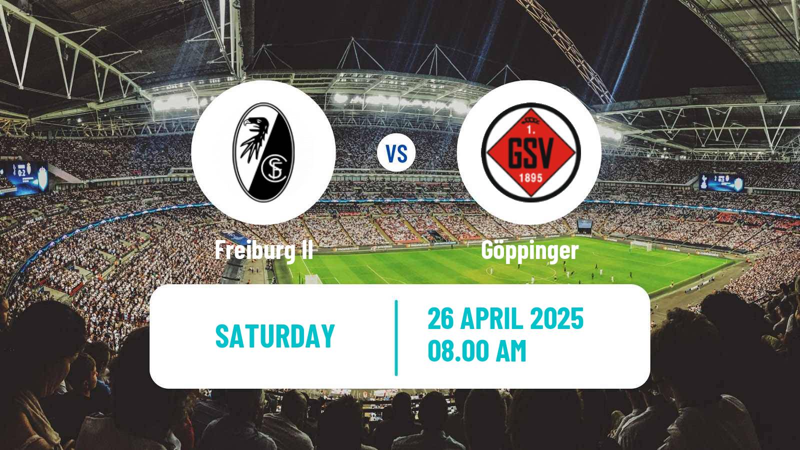 Football German Regionalliga Sudwest Freiburg II - Göppinger