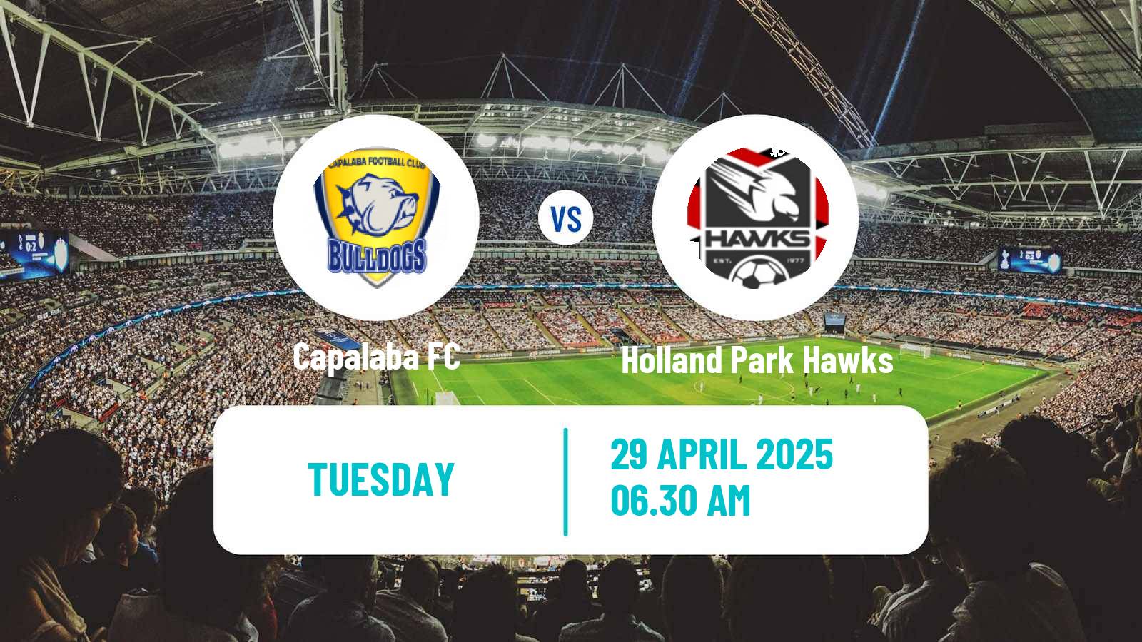 Soccer Australian Queensland Premier League Capalaba - Holland Park Hawks