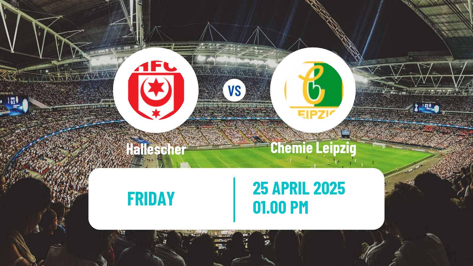 Soccer German Regionalliga Nordost Hallescher - Chemie Leipzig