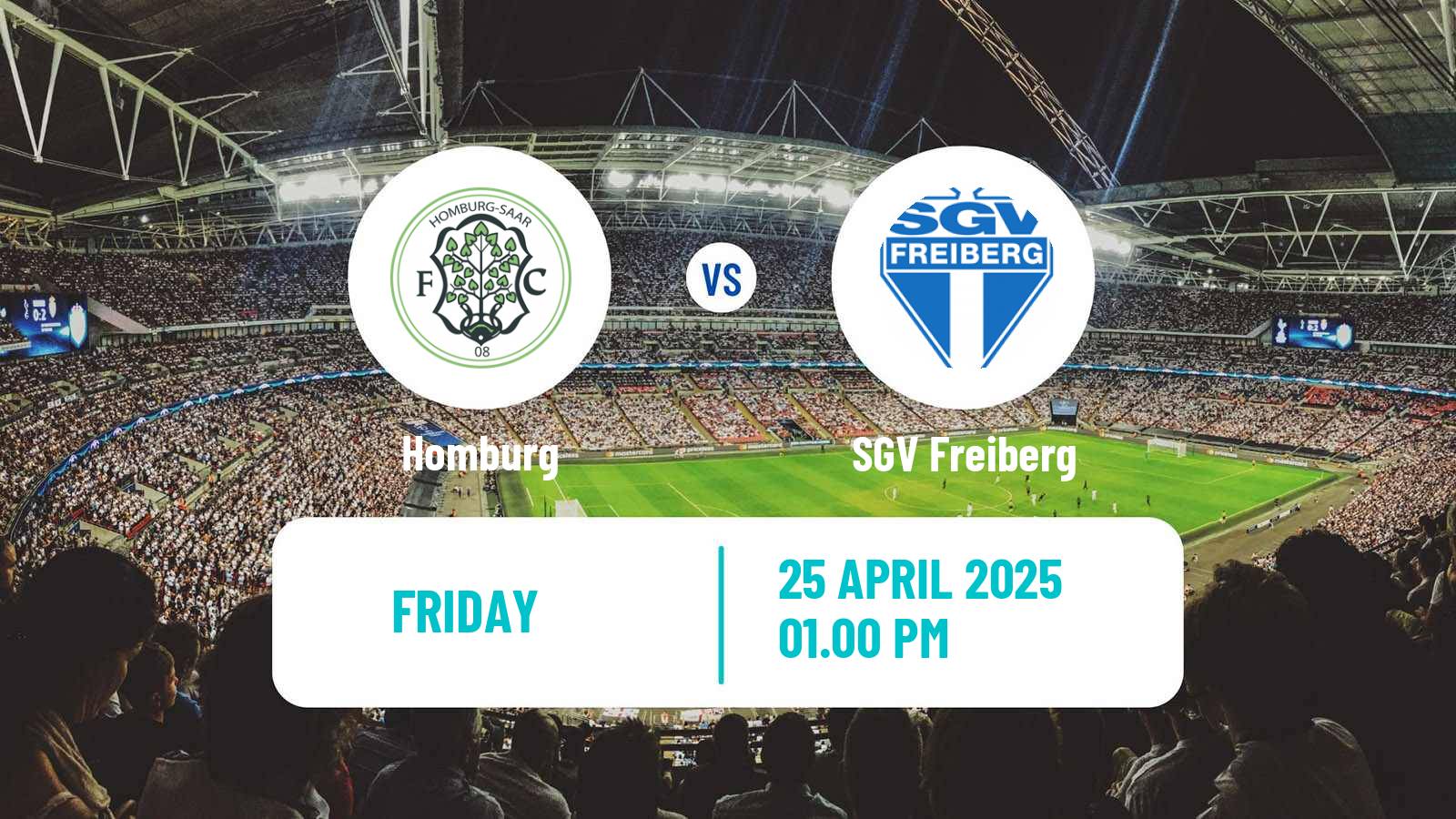 Soccer German Regionalliga Sudwest Homburg - Freiberg