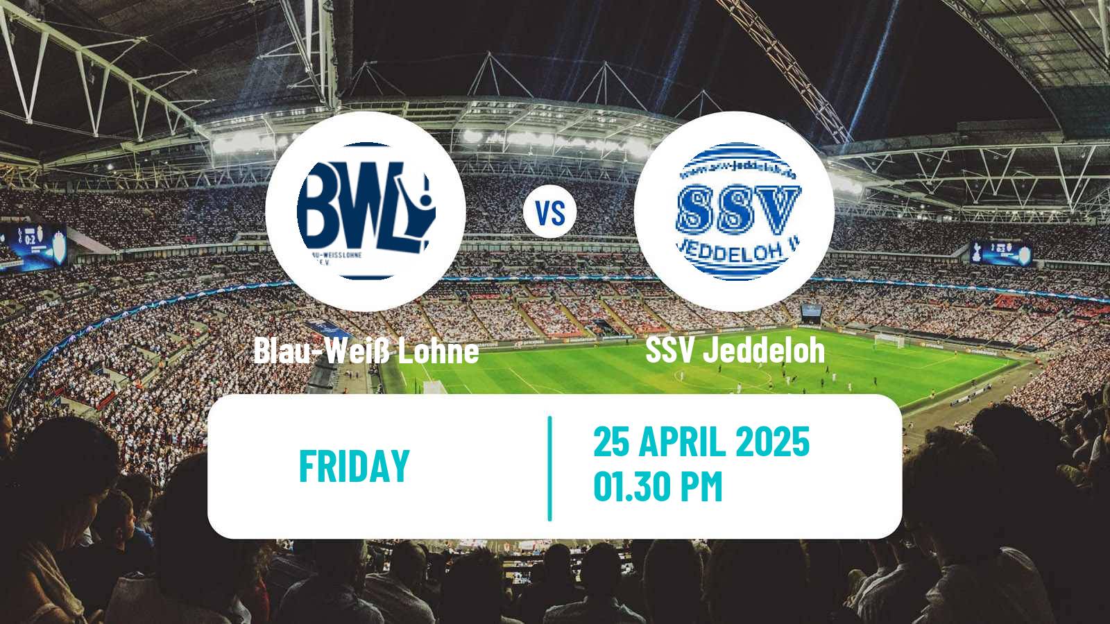 Soccer German Regionalliga North Blau-Weiß Lohne - Jeddeloh