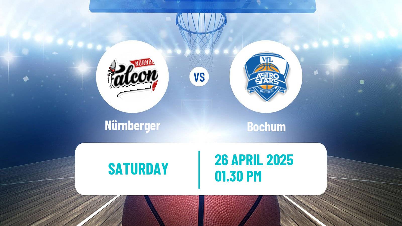 Basketball German Pro A Basketball Nürnberger - Bochum