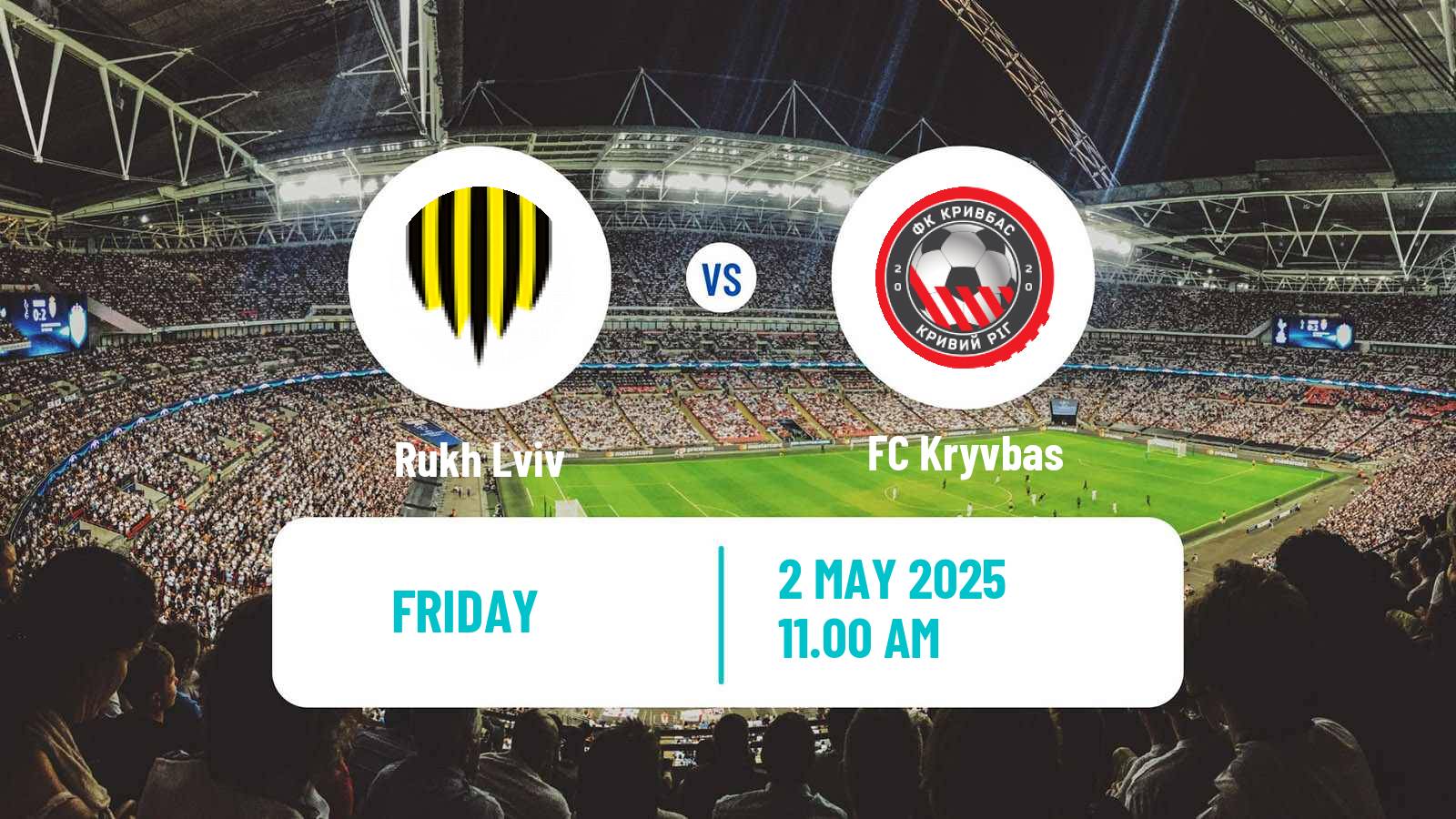 Soccer Ukrainian Premier League Rukh Lviv - Kryvbas