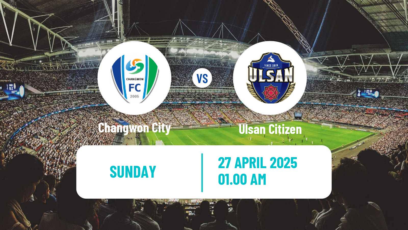 Soccer South Korean K3 League Changwon City - Ulsan Citizen
