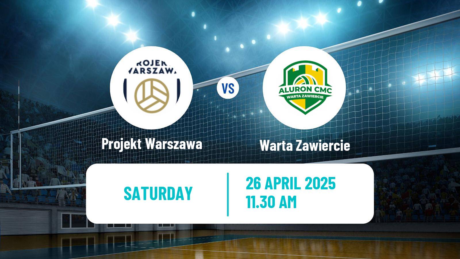 Volleyball Polish PlusLiga Projekt Warszawa - Warta Zawiercie