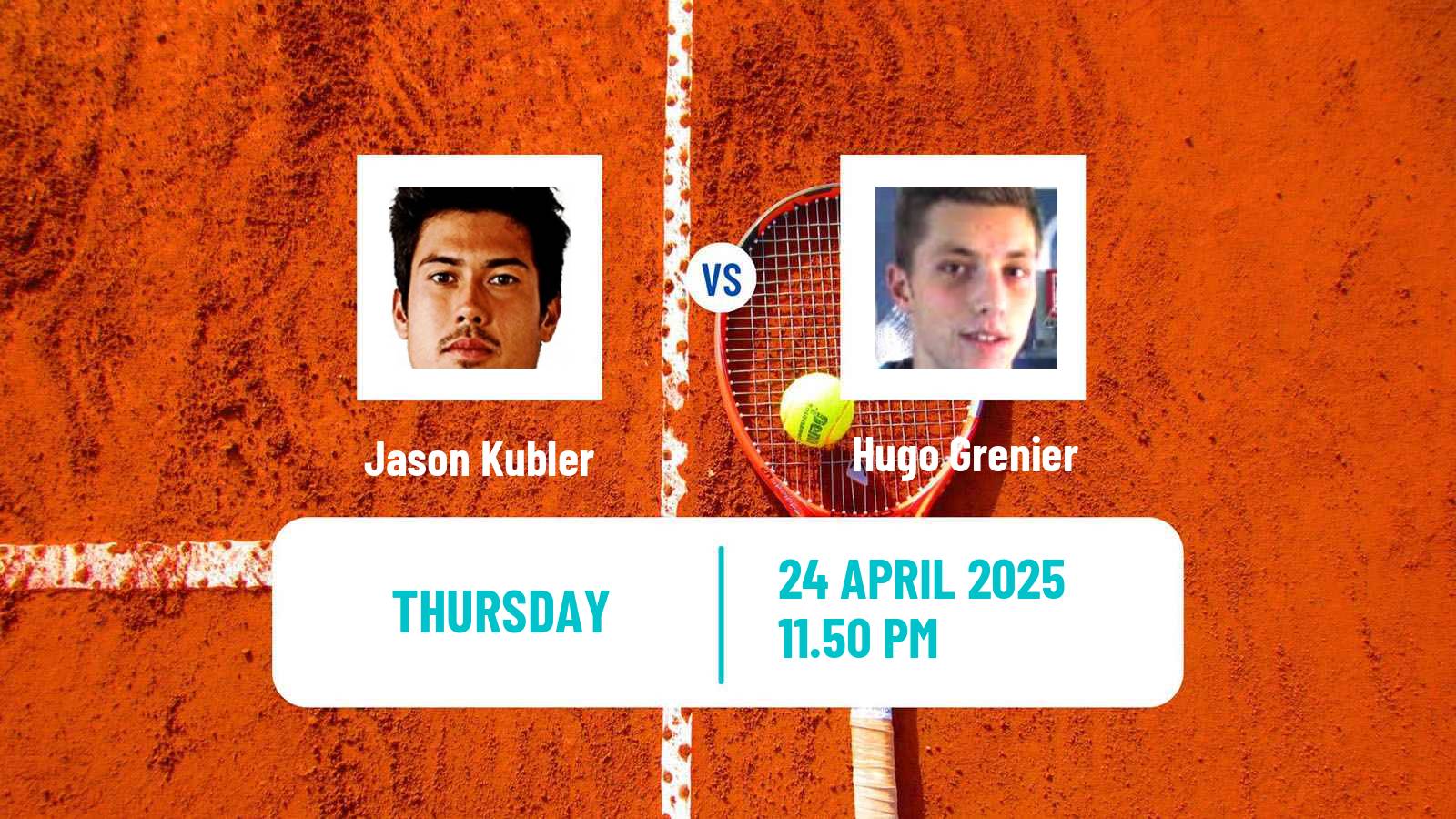 Tennis Gwangju Challenger Men Jason Kubler - Hugo Grenier