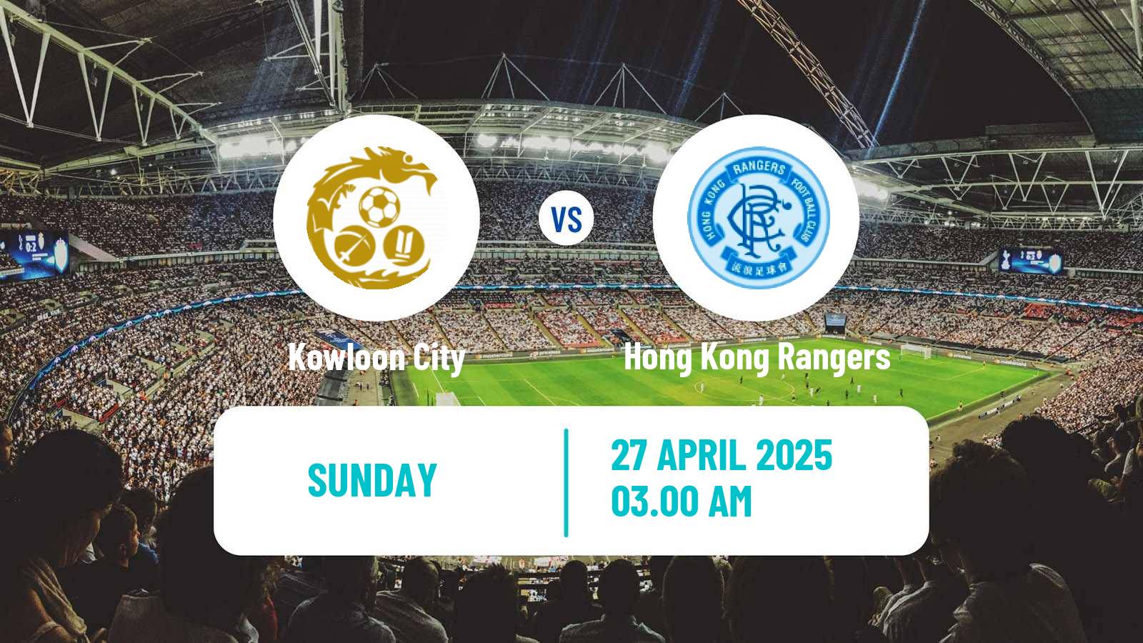 Soccer Hong Kong Premier League Kowloon City - Hong Kong Rangers