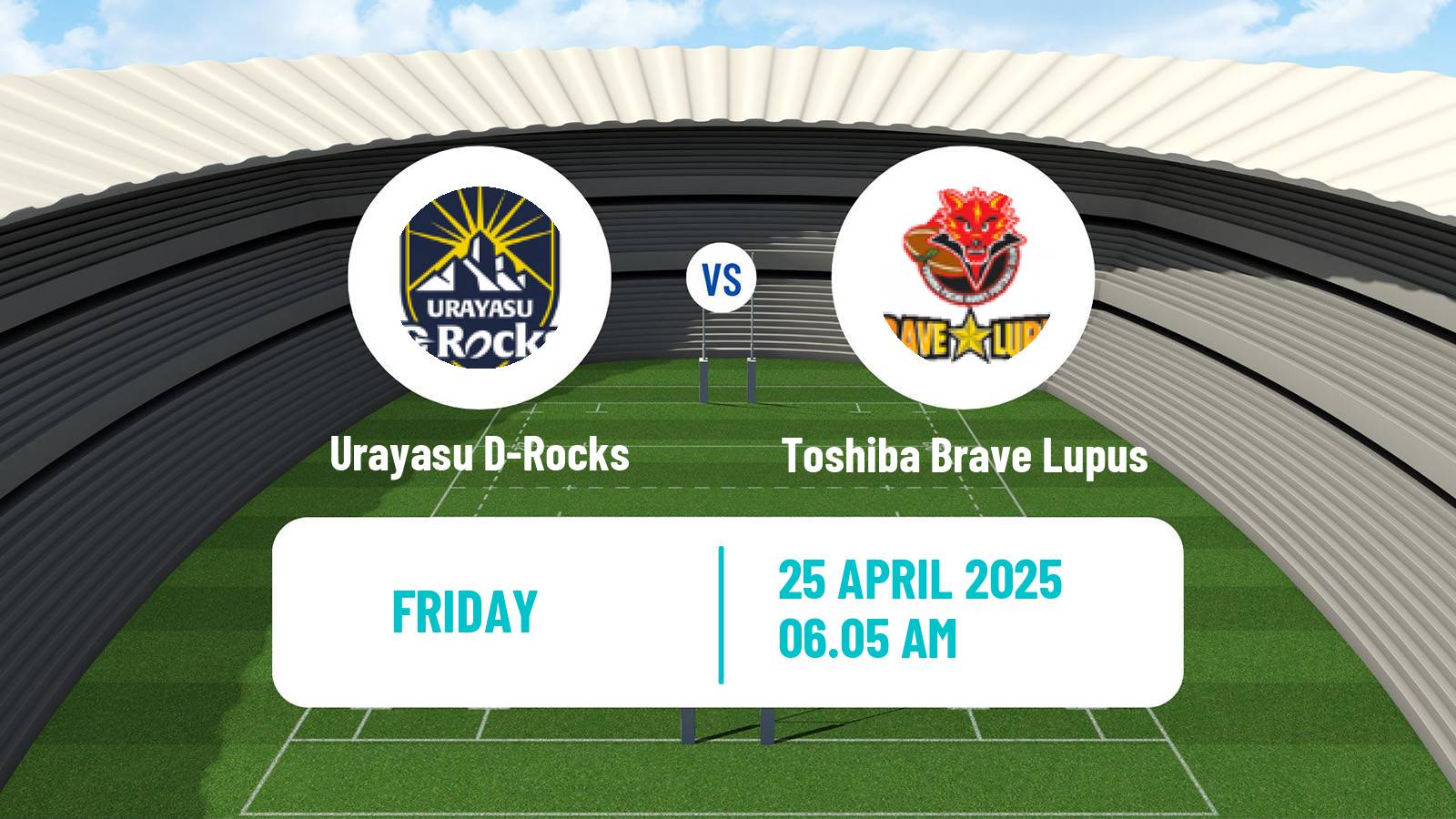 Rugby union Japan League One Rugby Union Urayasu D-Rocks - Toshiba Brave Lupus