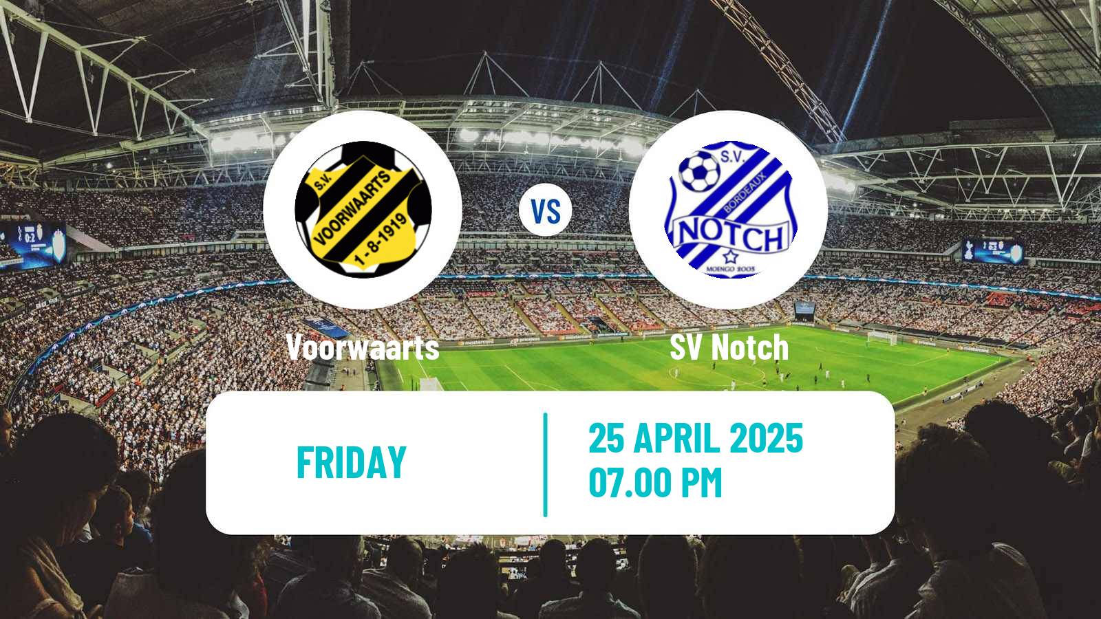 Football Suriname Major League Voorwaarts - Notch