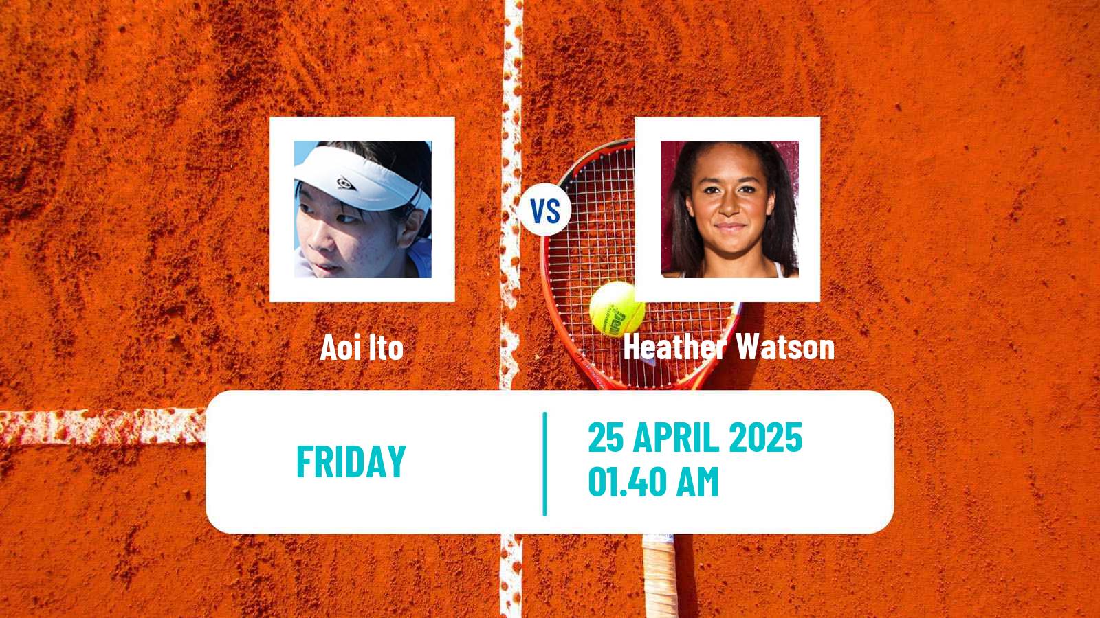 Tennis ITF W100 Tokyo Women Aoi Ito - Heather Watson