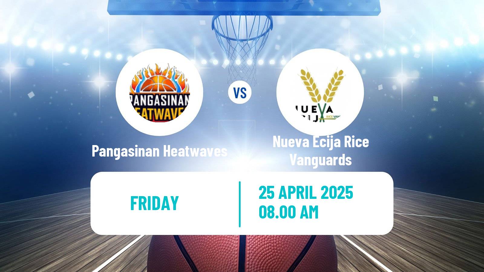Basketball Philippines MBPL  Pangasinan Heatwaves - Nueva Ecija Rice Vanguards