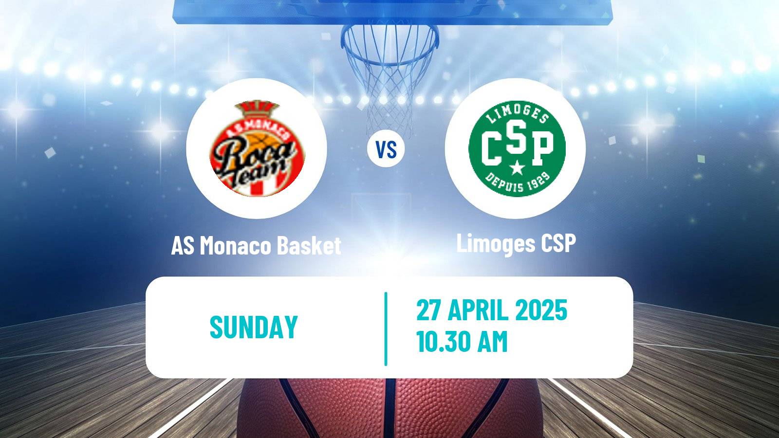 Basketball French LNB AS Monaco Basket - Limoges