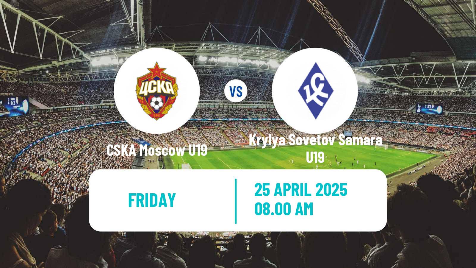 Football Russian Youth League CSKA Moscow U19 - Krylya Sovetov Samara U19