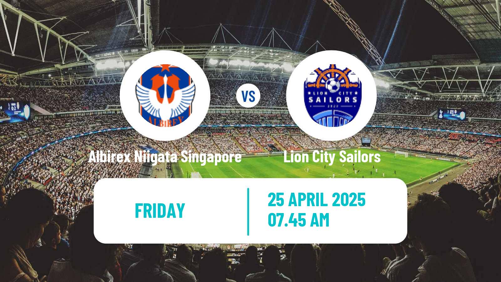 Football Singapore Premier League Albirex Niigata Singapore - Lion City Sailors
