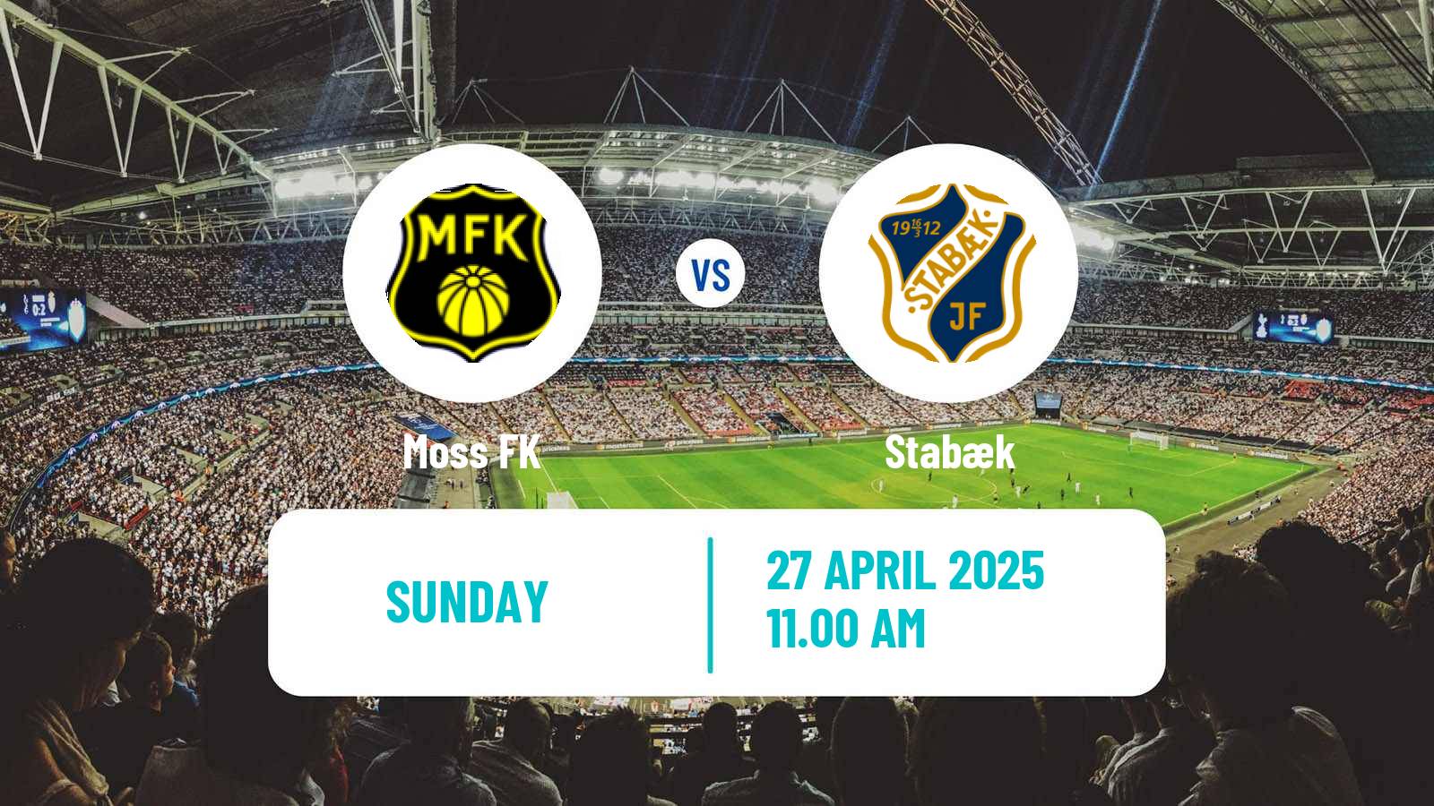 Soccer Norwegian Adeccoligaen Moss - Stabæk