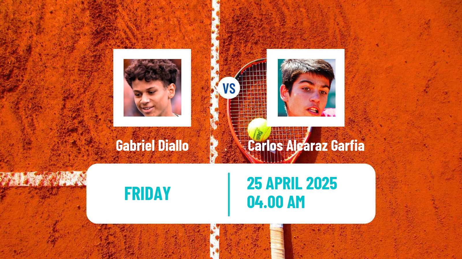 Tennis ATP Madrid Gabriel Diallo - Carlos Alcaraz Garfia