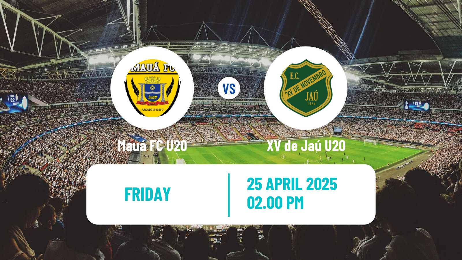 Soccer Brazilian Paulista U20 Mauá U20 - XV de Jaú U20