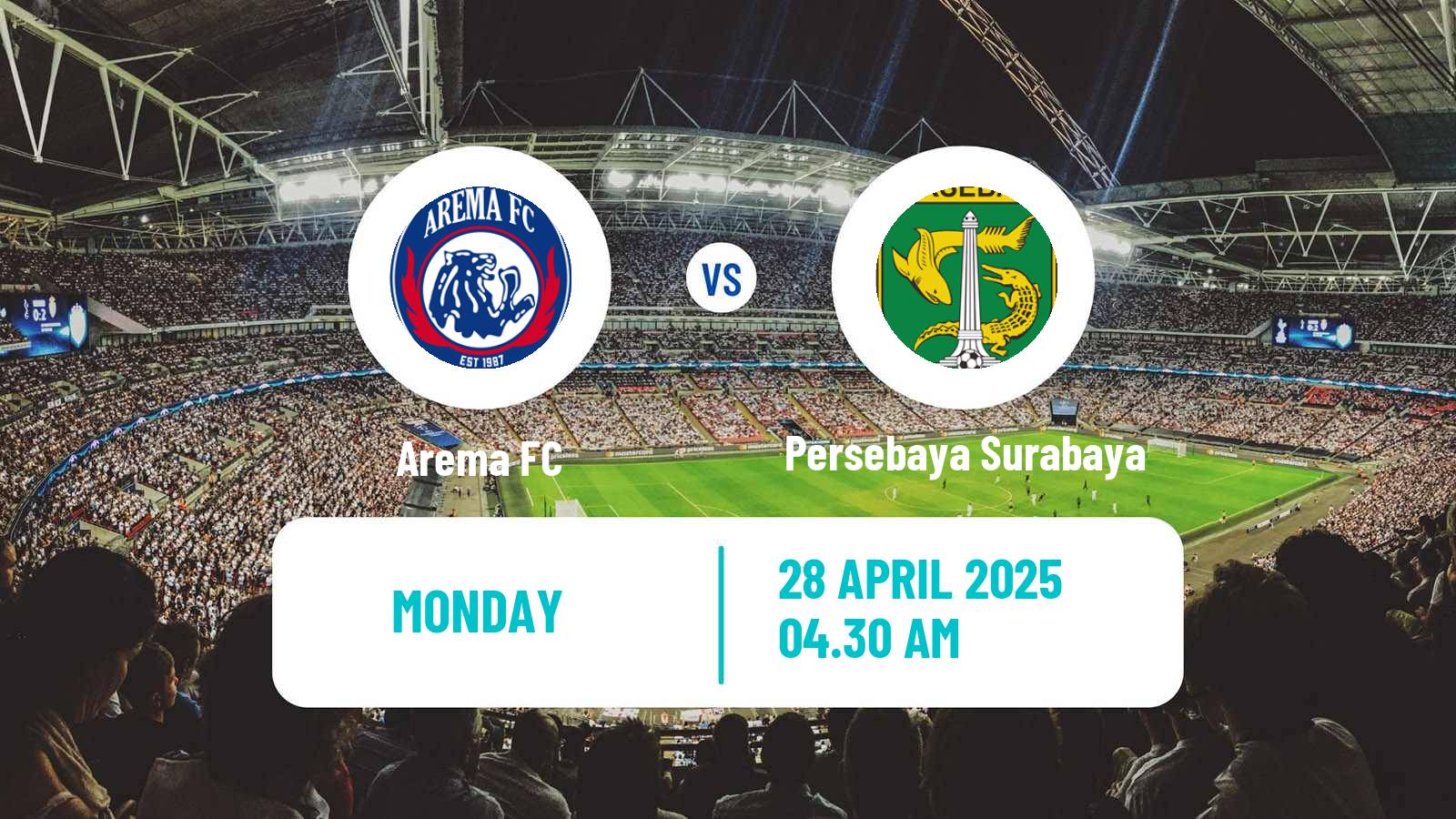 Soccer Indonesian Liga 1 Arema - Persebaya Surabaya