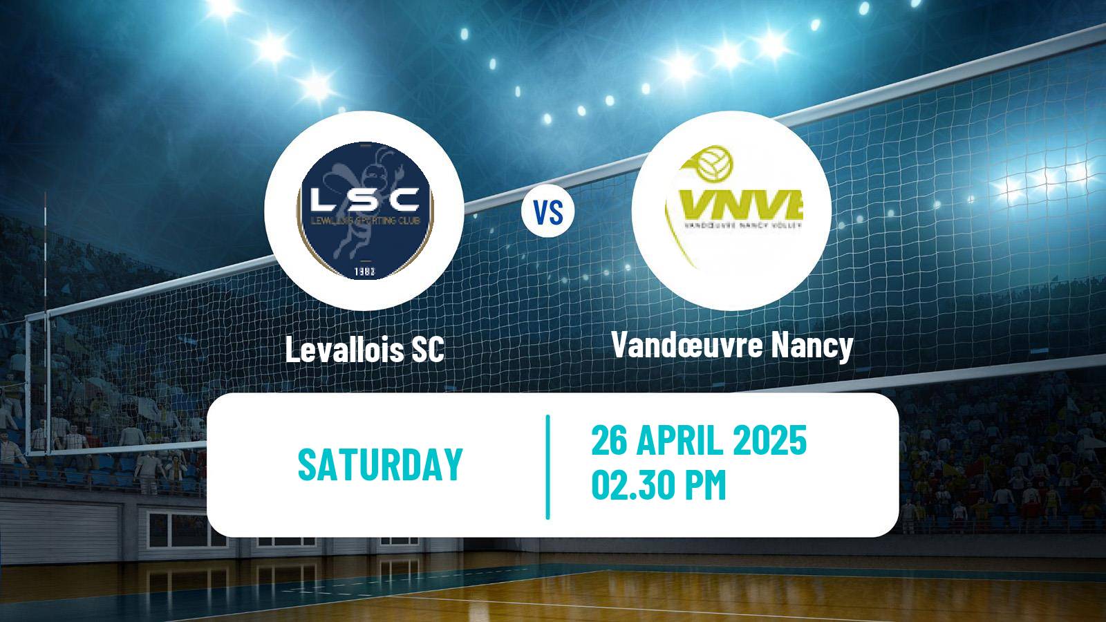 Volleyball French Ligue A Volleyball Women Levallois - Vandœuvre Nancy