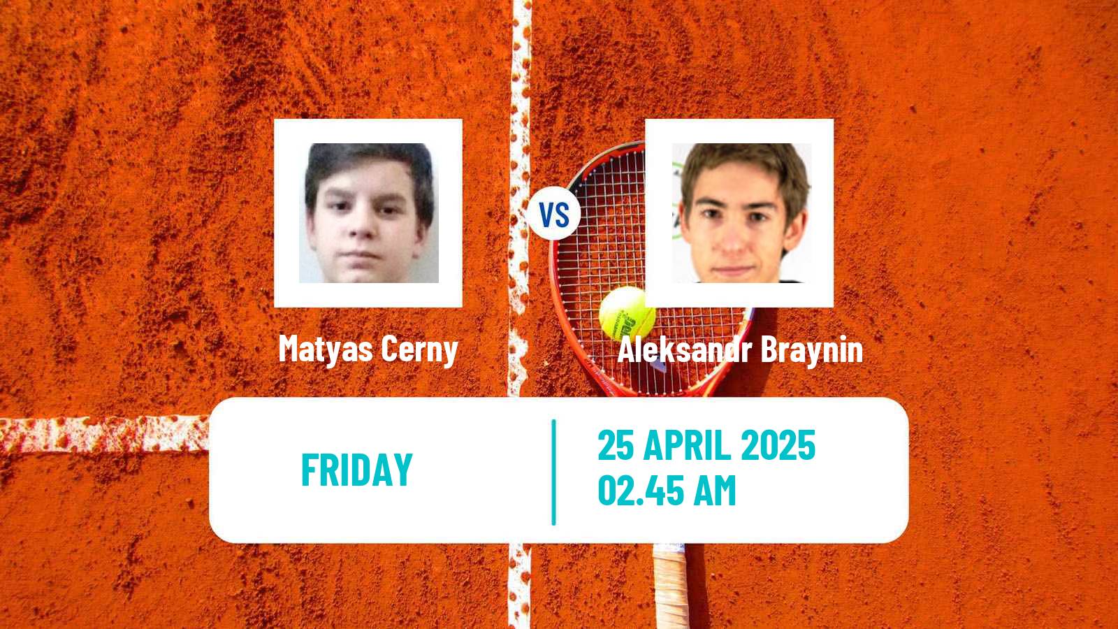 Tennis ITF M15 Shymkent Men Matyas Cerny - Aleksandr Braynin