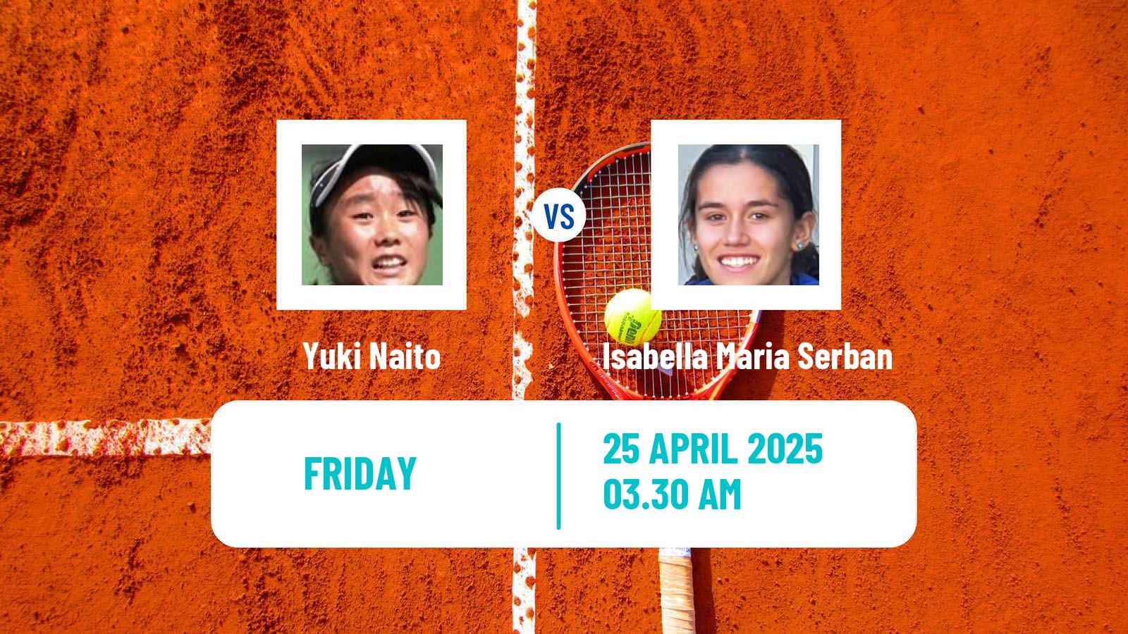 Tennis ITF W15 Antalya 12 Women Yuki Naito - Isabella Maria Serban