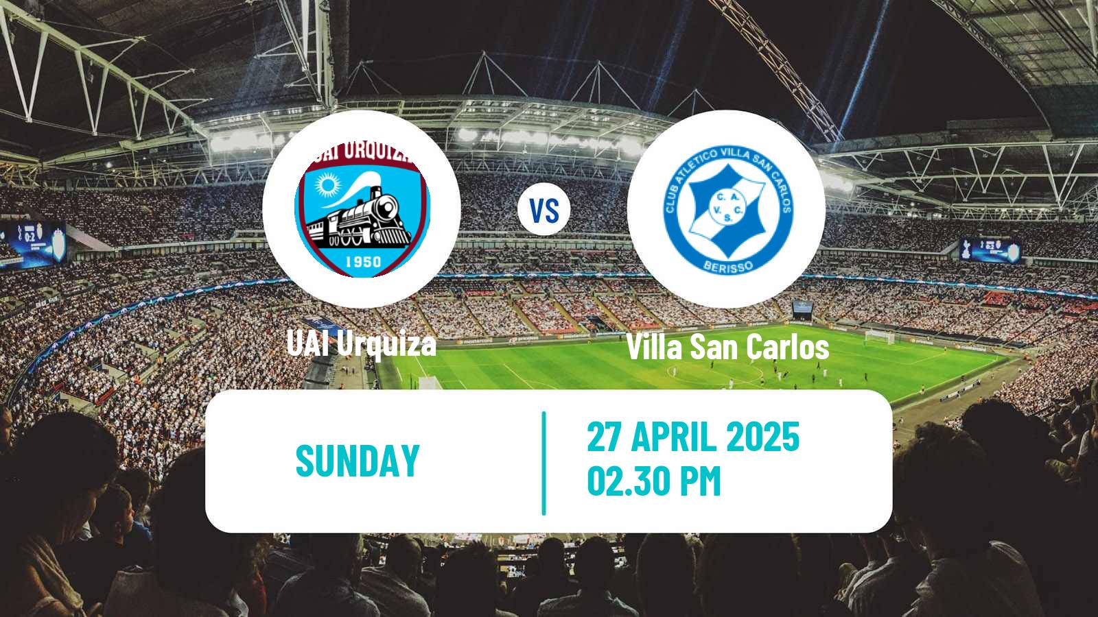 Soccer Argentinian Primera B UAI Urquiza - Villa San Carlos