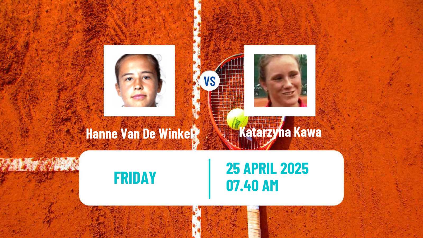 Tennis ITF W75 Chiasso Women Hanne Van De Winkel - Katarzyna Kawa